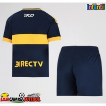Camisa de Futebol Boca Juniors Equipamento Principal Infantil 2025-26 Manga Curta (+ Calças curtas)